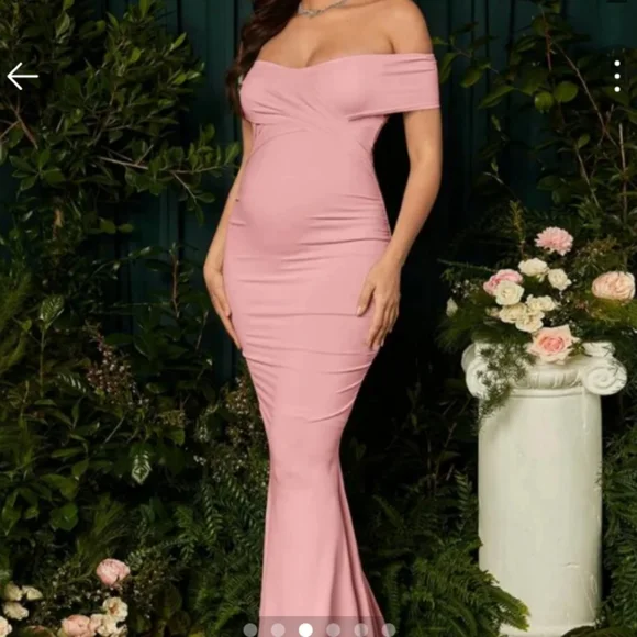 Shein Pink Maternity dress - Picture 3 of 4